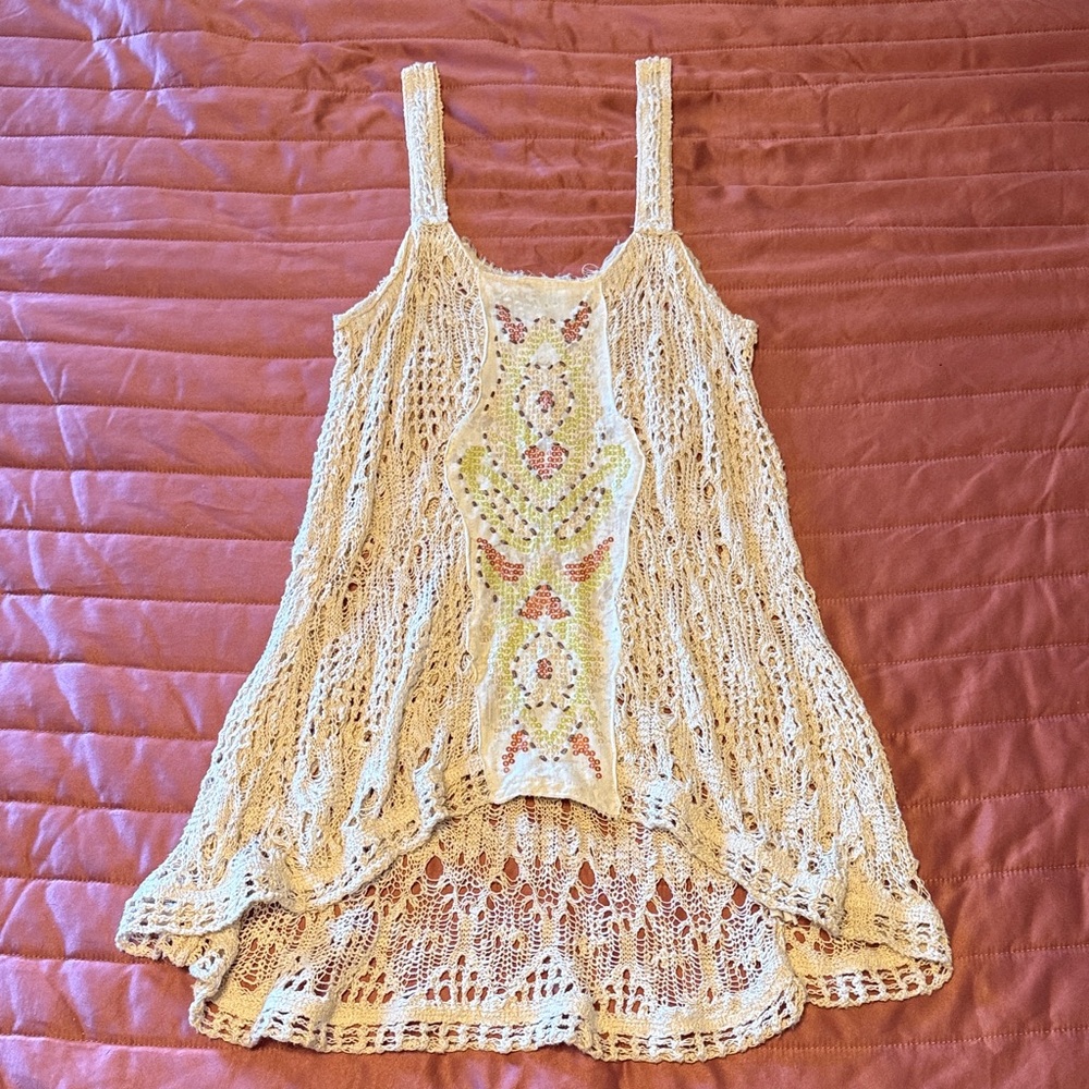 Free People Textured Knit with Colorful Accents